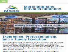 Tablet Screenshot of merchandisingservicesco.com
